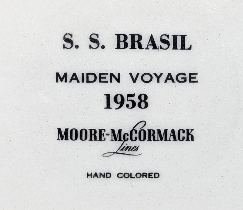 BRASIL: 1958 - Maiden year portrait dish