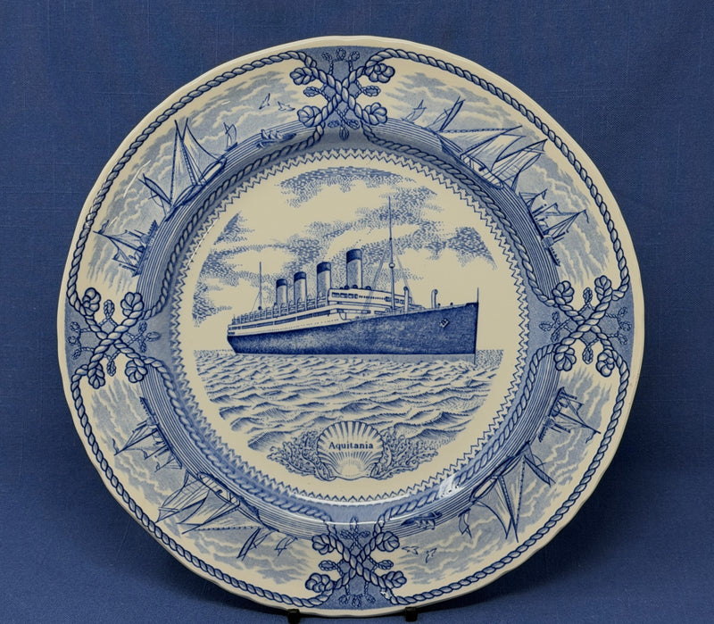 AQUITANIA: 1914 - Mason's Ironstone portrait plate