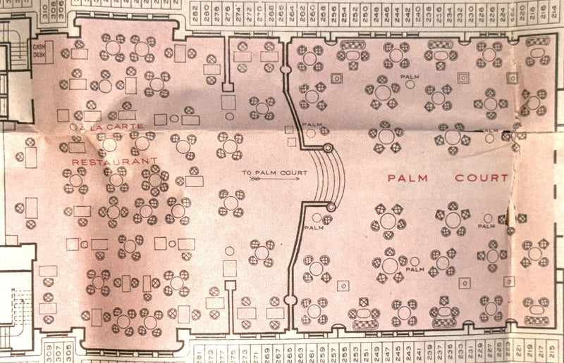 MAJESTIC: 1922 - Grand First Class deck plan from 1924 w/ color interiors