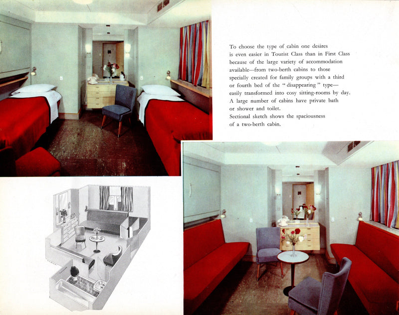 QUEEN FREDERICA: 1927 - Deluxe color interiors from 1961