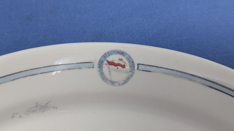Various: pre-war - Inter-Island Steam Navigation oval platter w/ logo