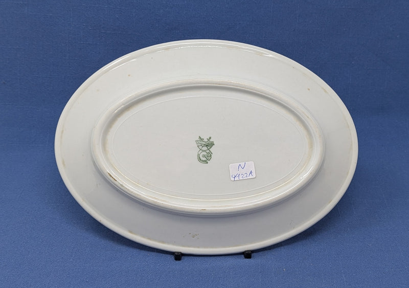 Various: pre-war - Inter-Island Steam Navigation oval platter w/ logo