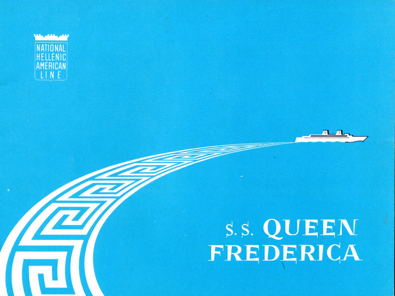 QUEEN FREDERICA: 1927 - Color interiors brochure from 1961