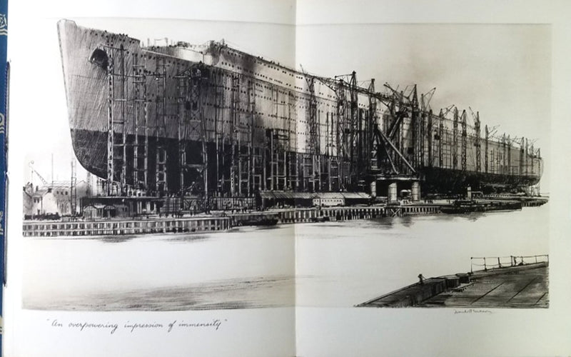 QUEEN MARY: 1936 - Ultra-deluxe launch brochure from Sept. 1935