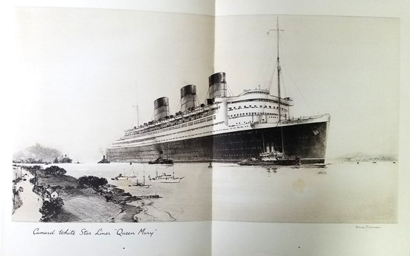 QUEEN MARY: 1936 - Ultra-deluxe launch brochure from Sept. 1935
