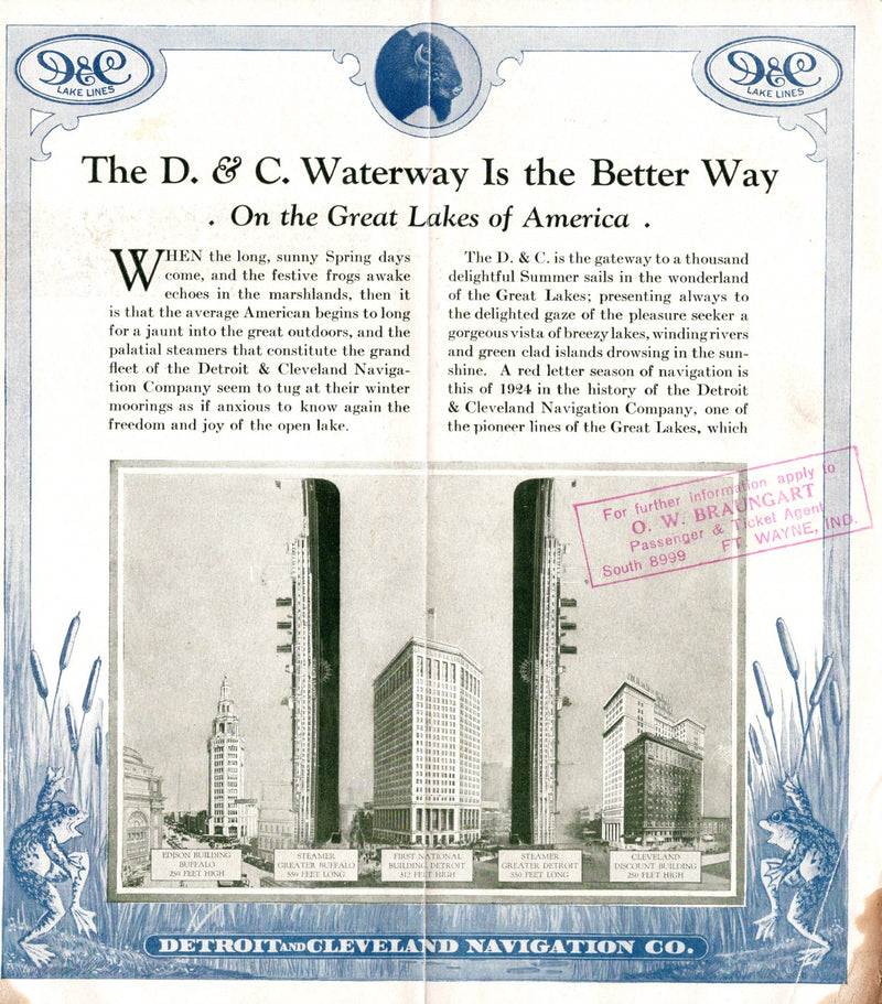 Various: pre-war - 1924 D&L Lines 60-page fleet & services brochure