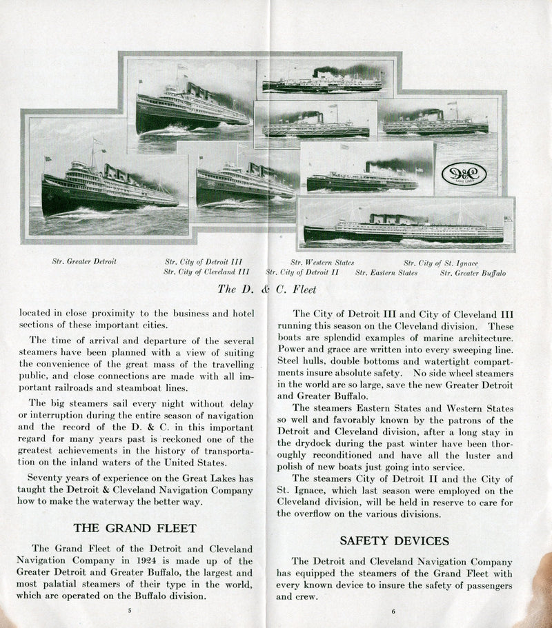 Various: pre-war - 1924 D&L Lines 60-page fleet & services brochure