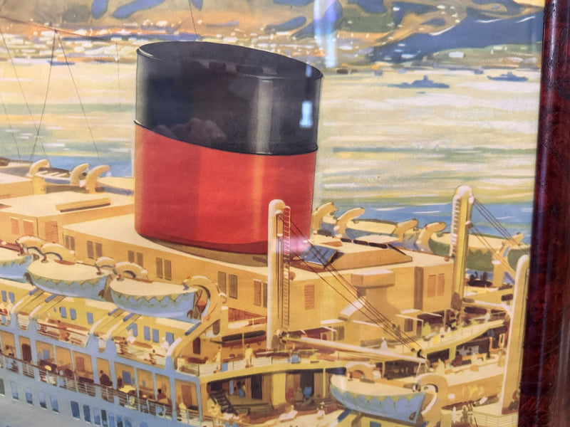 EDINBURGH CASTLE/PRETORIA CASTLE - Original 1950s agency poster by Johnston