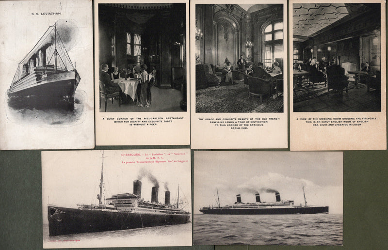 VATERLAND/LEVIATHAN: 1914 - 15 unused & original postcards