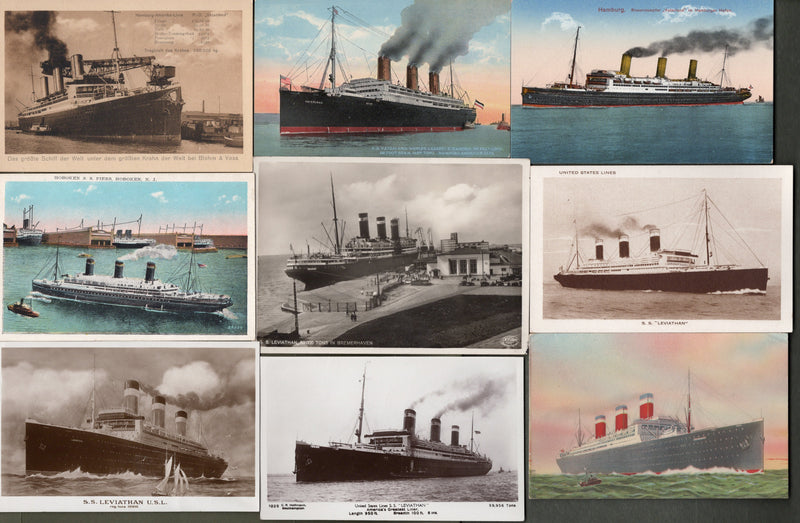 VATERLAND/LEVIATHAN: 1914 - 15 unused & original postcards