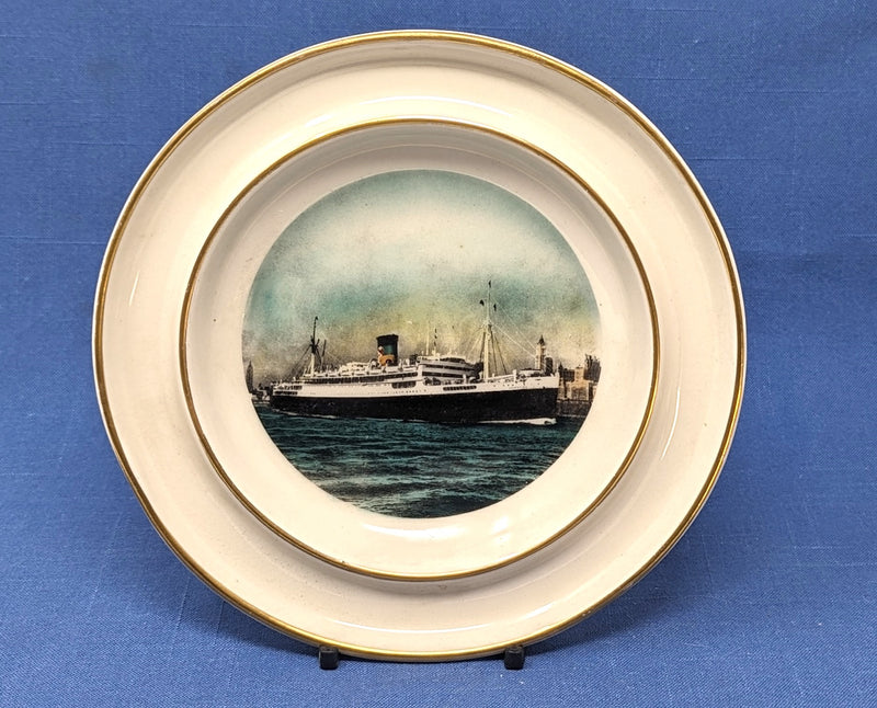 ARGENTINA: 1929 - Large, color portrait pin dish or ashtray