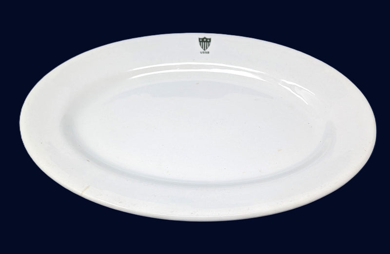 Various: pre-war - Large 1920s 3rd Class china platter w/ U.S.S.B.  shield