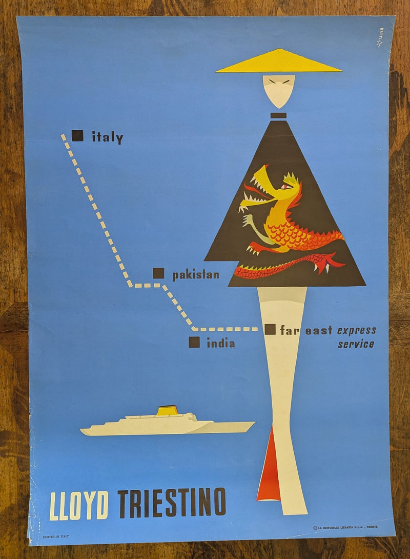 VICTORIA & ASIA: 1953 - Original travel agency poster