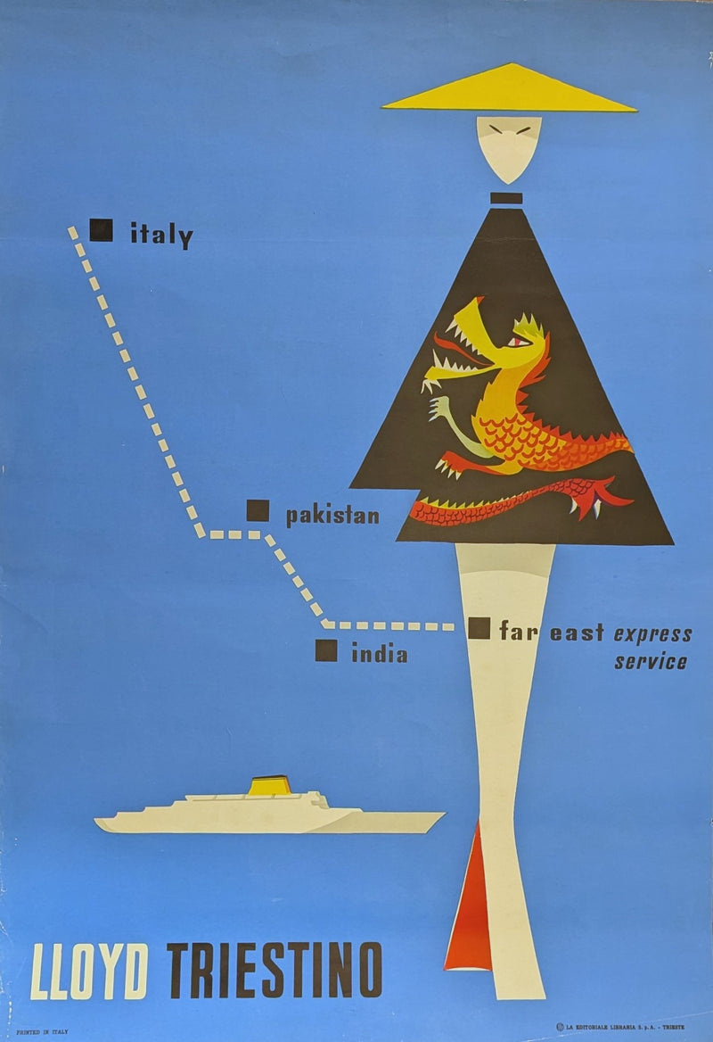 VICTORIA & ASIA: 1953 - Original travel agency poster