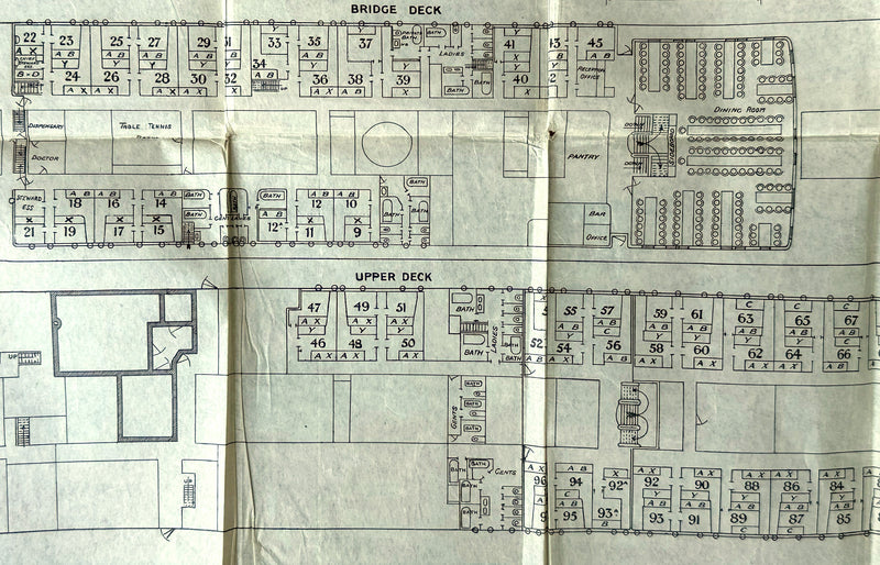CITY OF NAGPUR: 1922 - Cruise plan from 1938