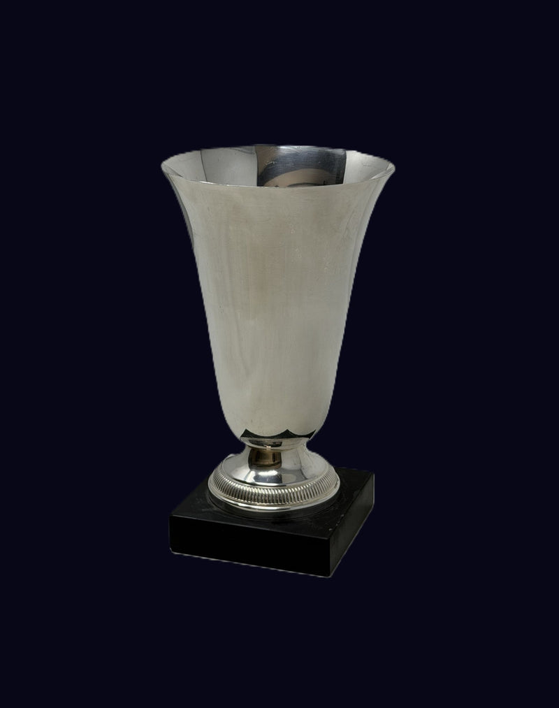 FRANCE: 1962 - Lovely silver trophy on marble base