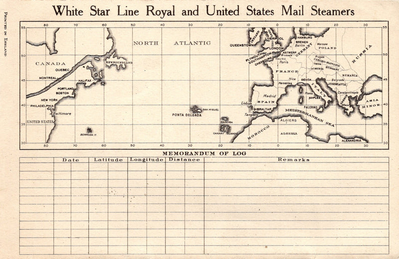 MAJESTIC: 1922 - First Class pax list from July '32