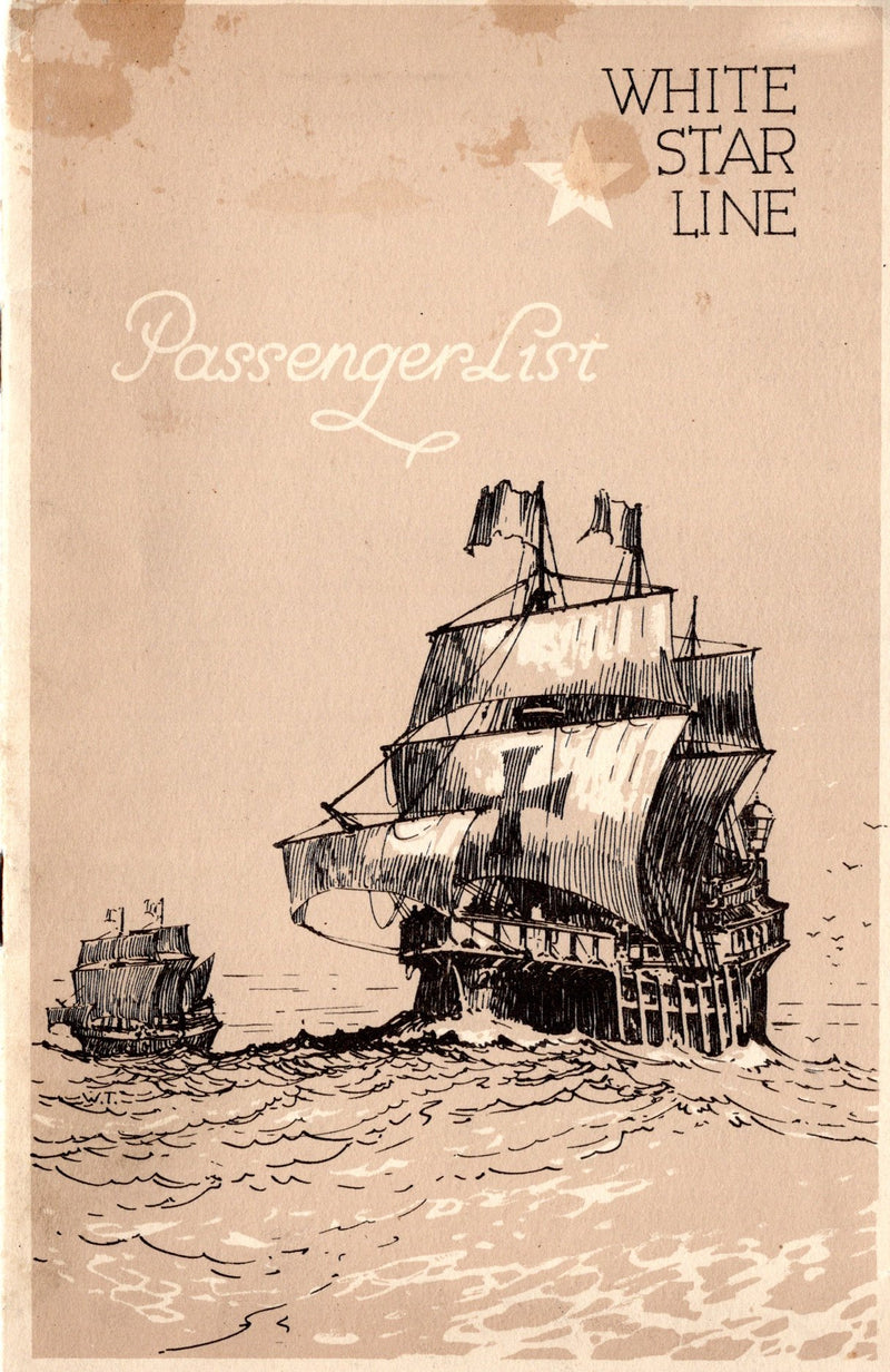 MAJESTIC: 1922 - First Class pax list from July '32