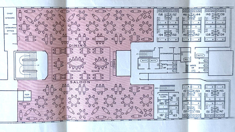 ADRIATIC: 1907 - Big 1930 cruise brochure w/ deck plans & interior photos