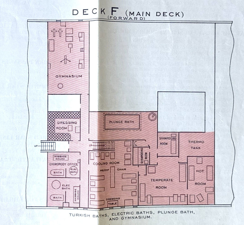 ADRIATIC: 1907 - Big 1930 cruise brochure w/ deck plans & interior photos