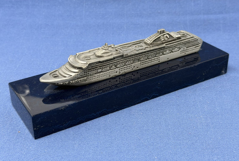 OCEAN PRINCESS: 2000 - Pewter model on base