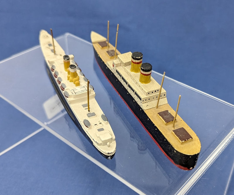 ALBERT BALLIN Class - 2 1:1250th scale models - 1 metal & 1 wood