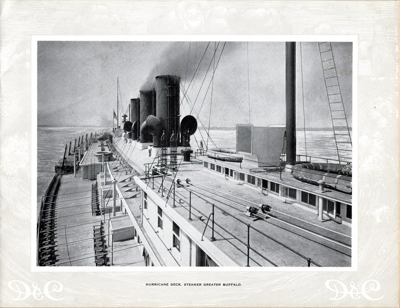 GREATER BUFFALO: 1925 - Deluxe souvenir album w/ large photos of Great Lakes steamer