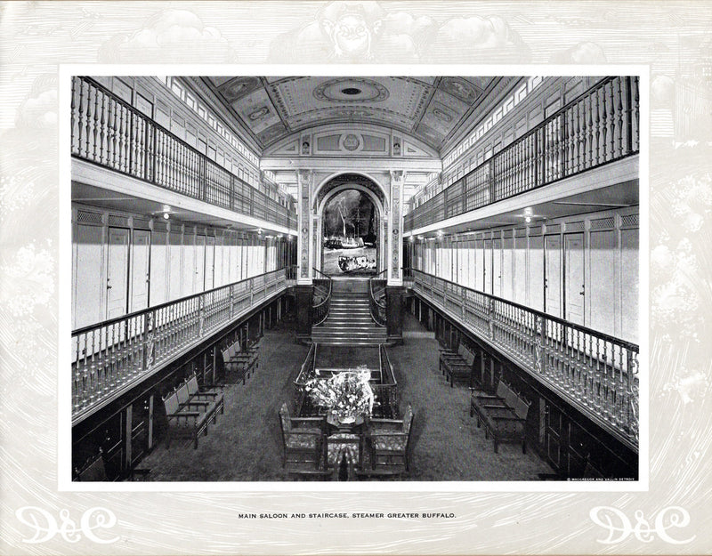 GREATER BUFFALO: 1925 - Deluxe souvenir album w/ large photos of Great Lakes steamer