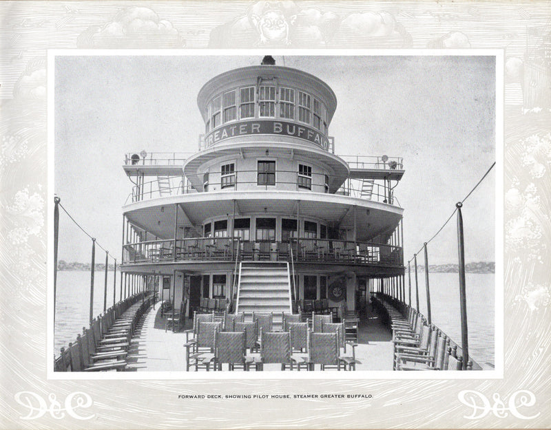 GREATER BUFFALO: 1925 - Deluxe souvenir album w/ large photos of Great Lakes steamer