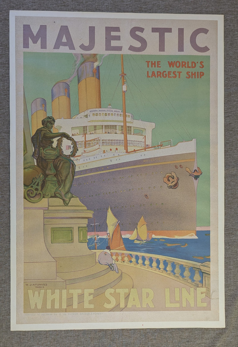 MAJESTIC: 1922 - Original, linen-backed agency poster by Aylward