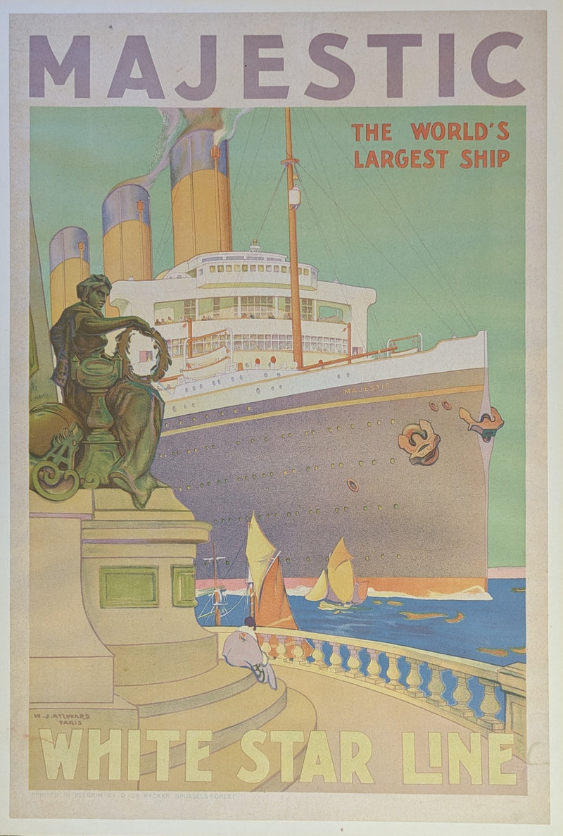 MAJESTIC: 1922 - Original, linen-backed agency poster by Aylward