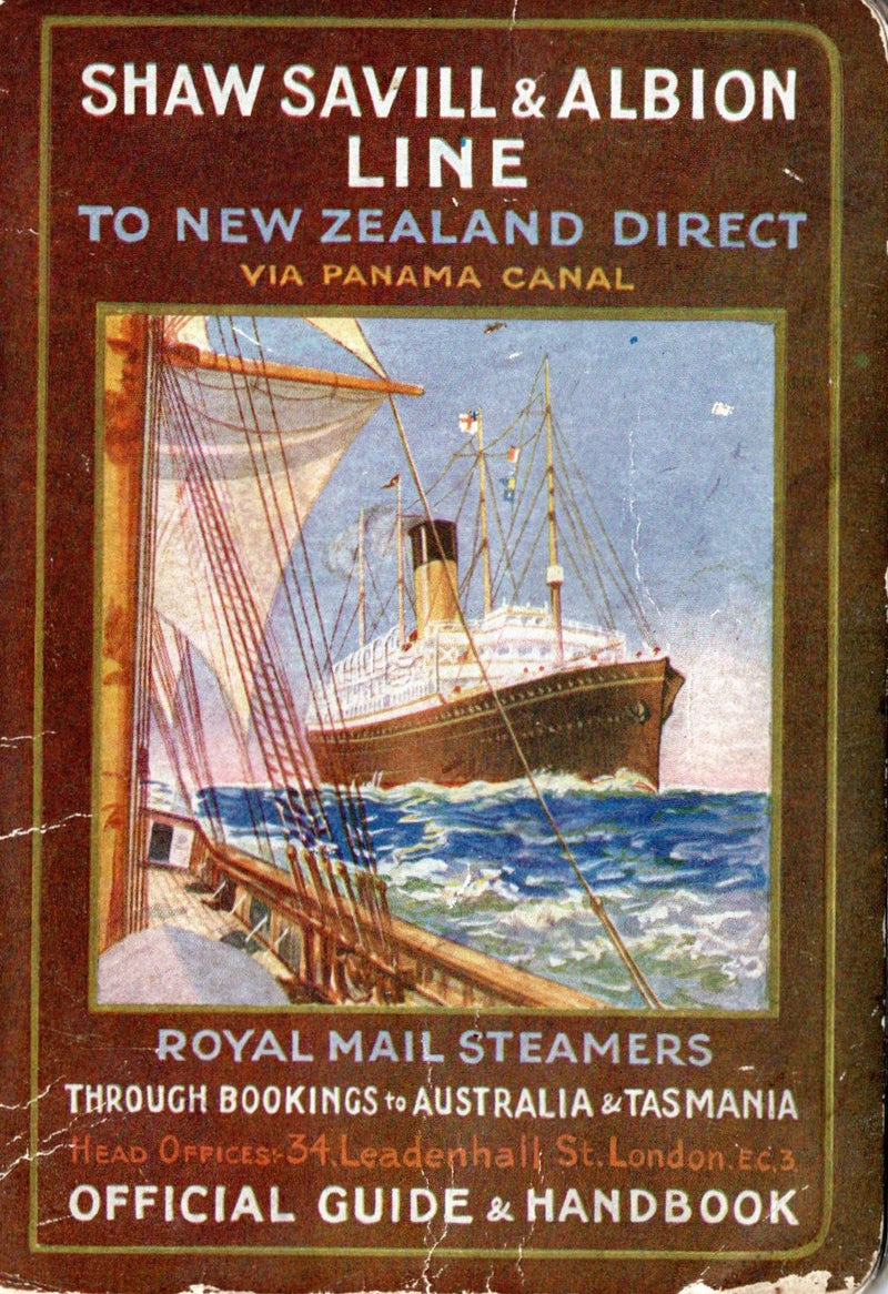 Various: pre-war - 1926 Shaw Savill pocket-size guide w/ 64 pages & interior photos