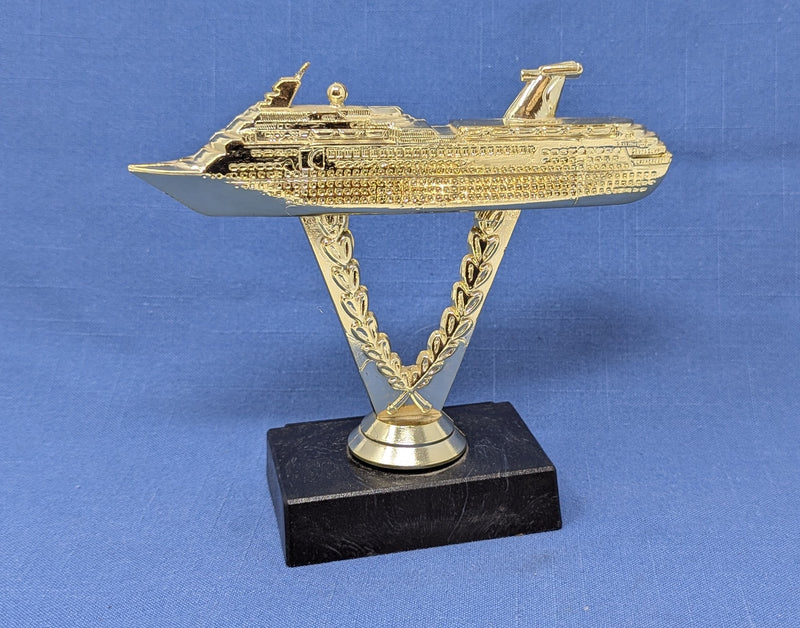 ECSTASY: 1991 - Sparkly gold inaugural season trophy