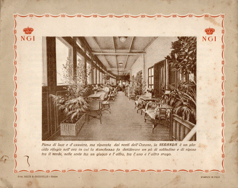 VIRGILIO: 1928 - Maiden voyage announcement & intro brochure