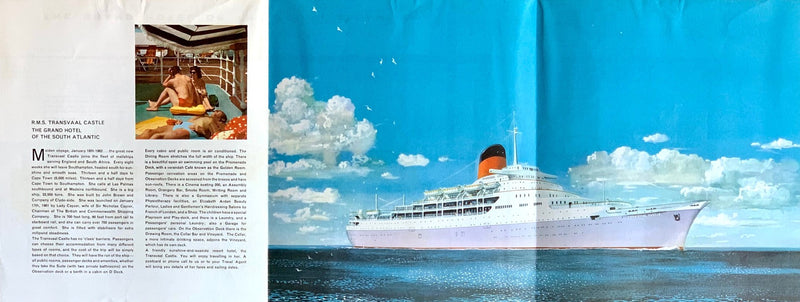 TRANSVAAL CASTLE: 1962 - Pre-maiden intro brochure