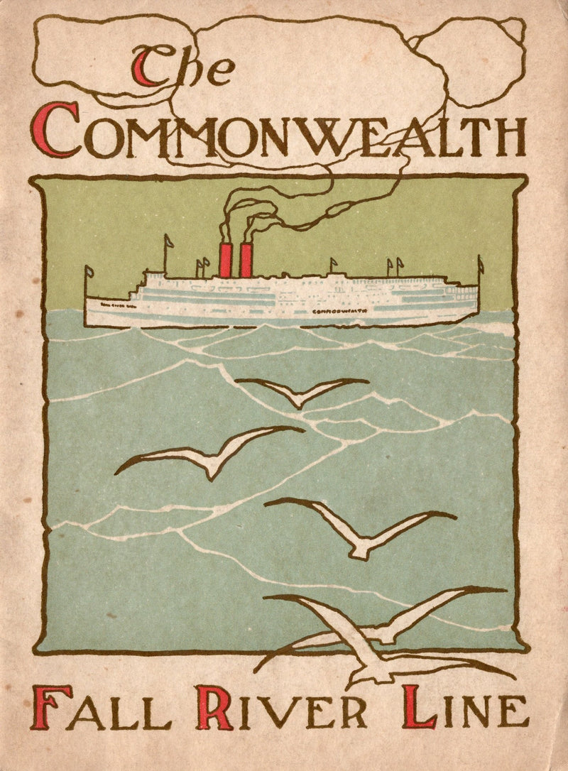 COMMONWEALTH: 1909 - Intro brochure w/ interiors for grand coastal steamer