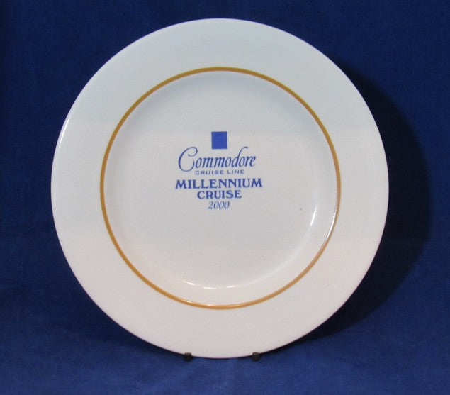 Various Ships - Never-finished Commodore Cruise Line "Millennium Cruise" plate