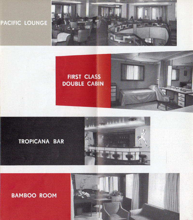BOISSEVAIN: 1937 - Deck plan w/ interiors from 1961