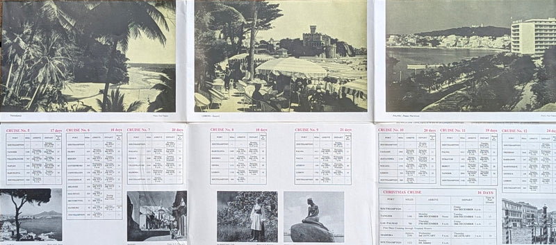 ANDES: 1939 - Brochure w/ deck plan for 1962 cruises
