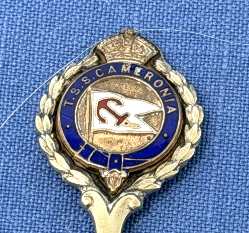 CAMERONIA Class - 4 Anchor Line silverplated tea caddies