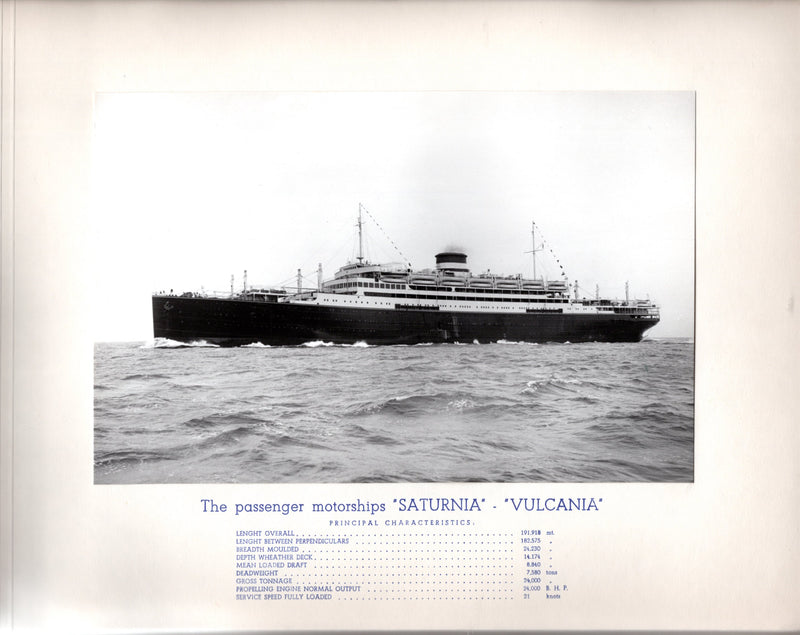 Various: pre-war - Cantieri Riuniti dell' Adriatico prestige album w/ ship projects 1920s-50s