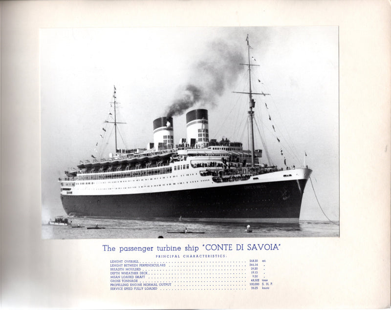 Various: pre-war - Cantieri Riuniti dell' Adriatico prestige album w/ ship projects 1920s-50s