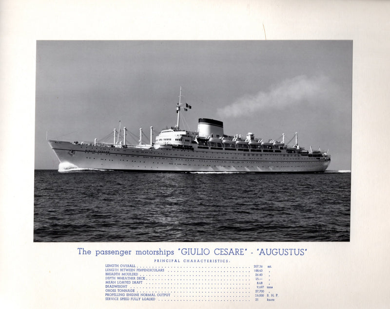 Various: pre-war - Cantieri Riuniti dell' Adriatico prestige album w/ ship projects 1920s-50s