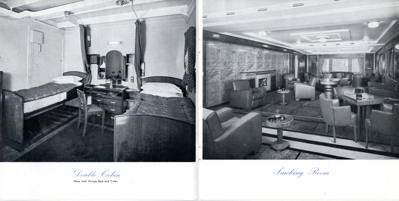 Various Ships - 1955 Blue Star Line interiors brochure