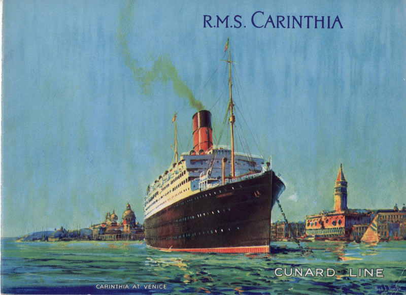 FRANCONIA & CARINTHINA - 1926 deluxe interiors w/ full COLOR photos