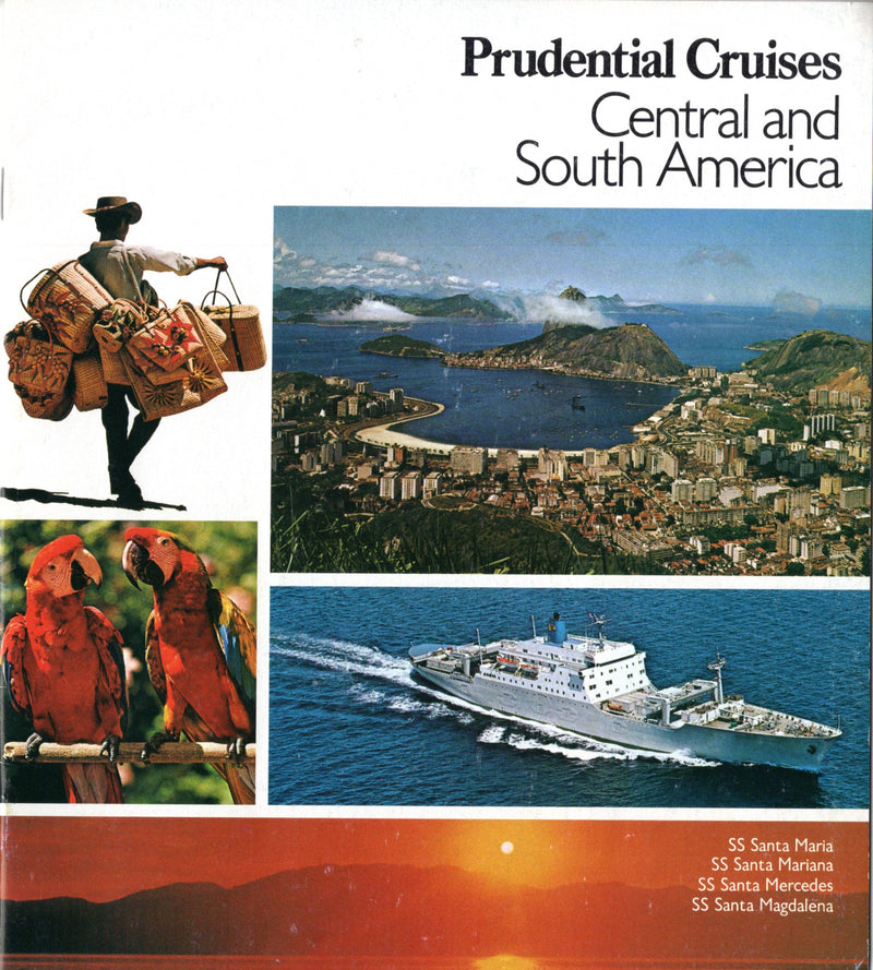 SANTA MAGDALENA Class - 1974 Prudential Line fleet brochure of magnificent route