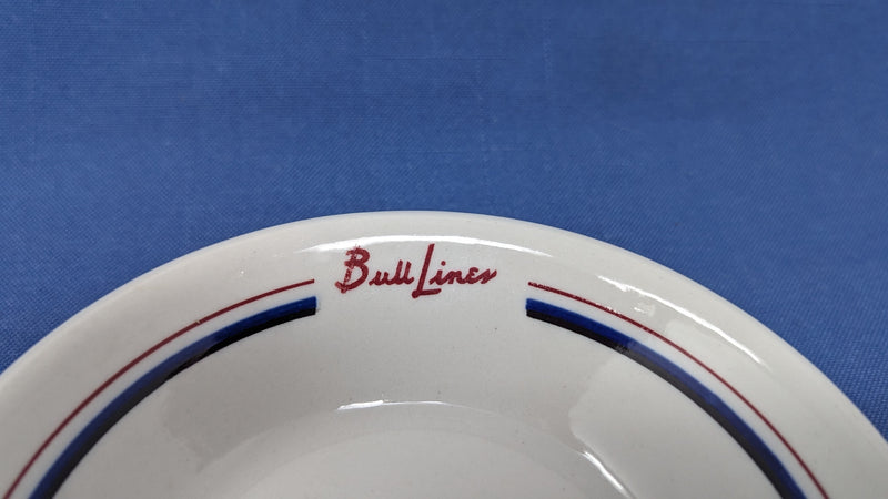 PUERTO RICO: 1931 - Bull Lines side dish from 1950