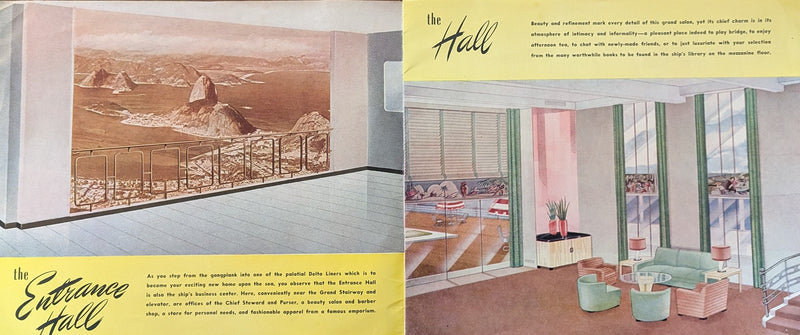 DEL NORTE, DEL SUD & DEL MAR - Stylish, deluxe 1946 intro brochure w/ plans