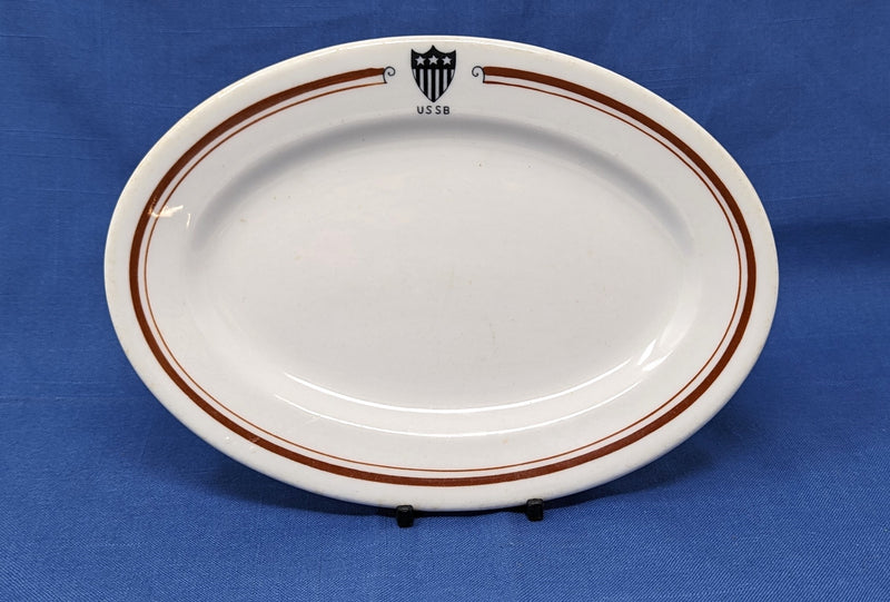 Various: pre-war - U.S.S.B. small platter w/ shield from early 1920s