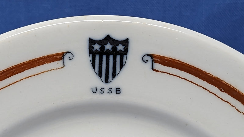 Various: pre-war - U.S.S.B side plate w/ shield & 1922 date
